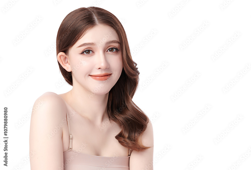 Beautiful young asian woman with clean fresh skin on white background, Face care, Facial treatment, Cosmetology, beauty and spa, Asian women portrait. Beautiful young asian woman with clean fresh skin on white background, Face care, Facial treatment, Cosmetology, beauty and spa, Asian women portrait.