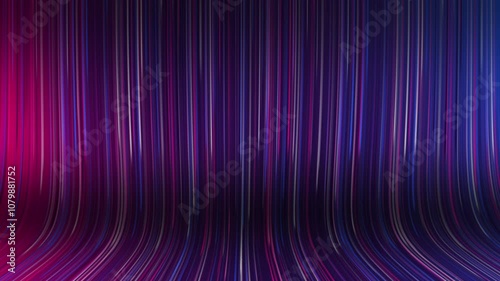 Neon line geometric background animation with directional abstract purple and blue colors. 4k video