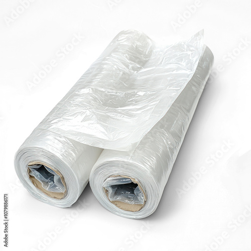 Sheet of vapor barrier material. isolated on transparent background photo