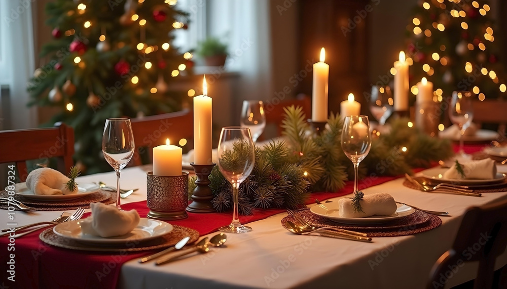 christmas dinner table setting christmas dinner table setting