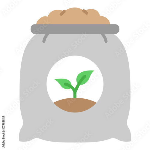 Illustration of Fertilizer Flat Icon