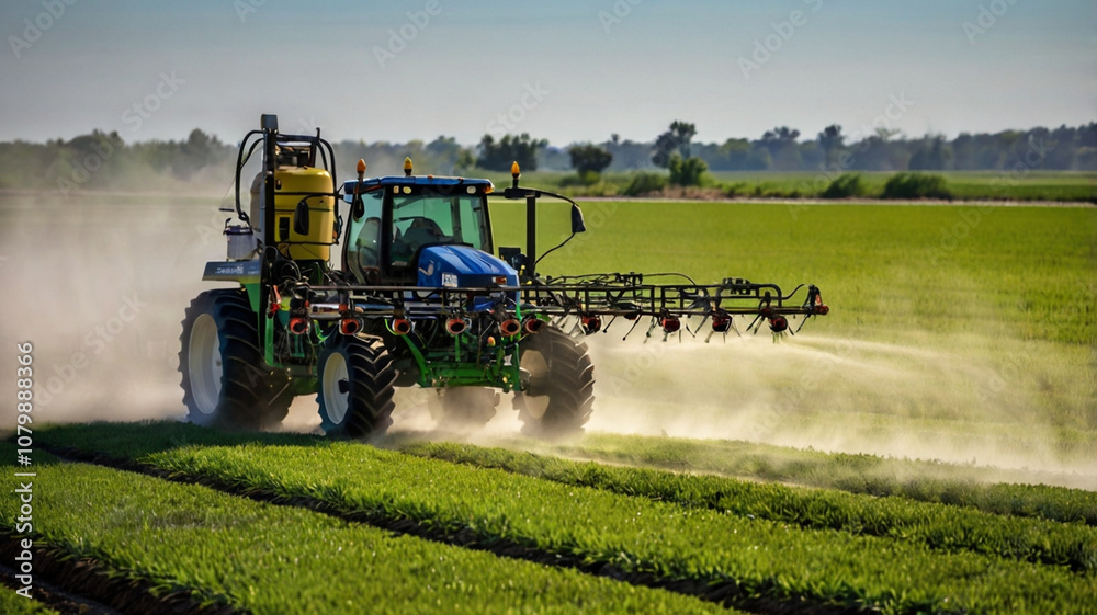 Fototapeta premium tractor in field