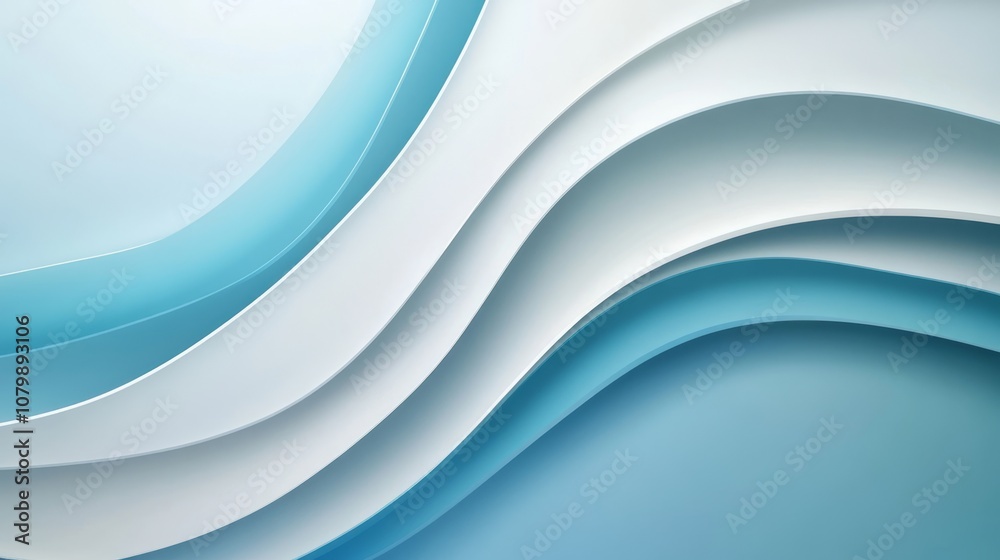 Futuristic Minimalism: White and Blue Overlapping Lines on Sleek Background Futuristic Minimalism: White and Blue Overlapping Lines on Sleek Background