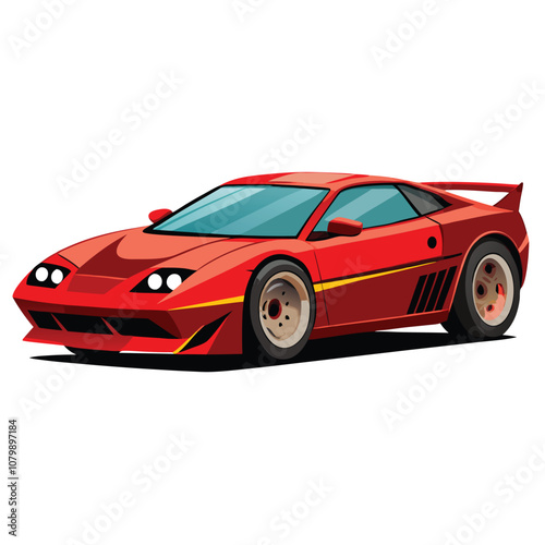 red sport car