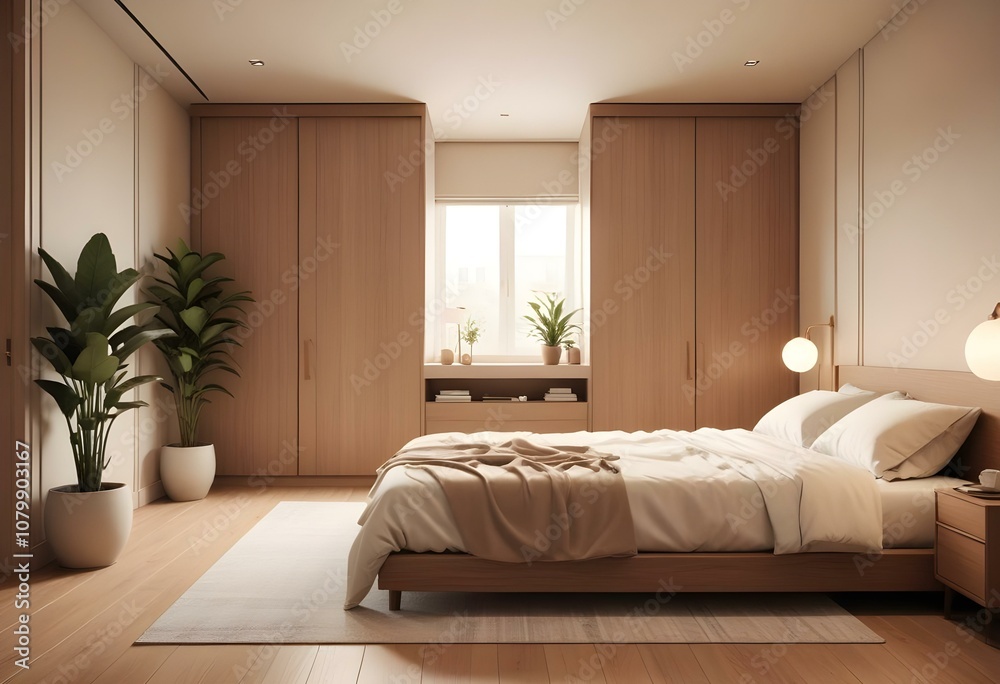 Fototapeta premium interior of a bedroom