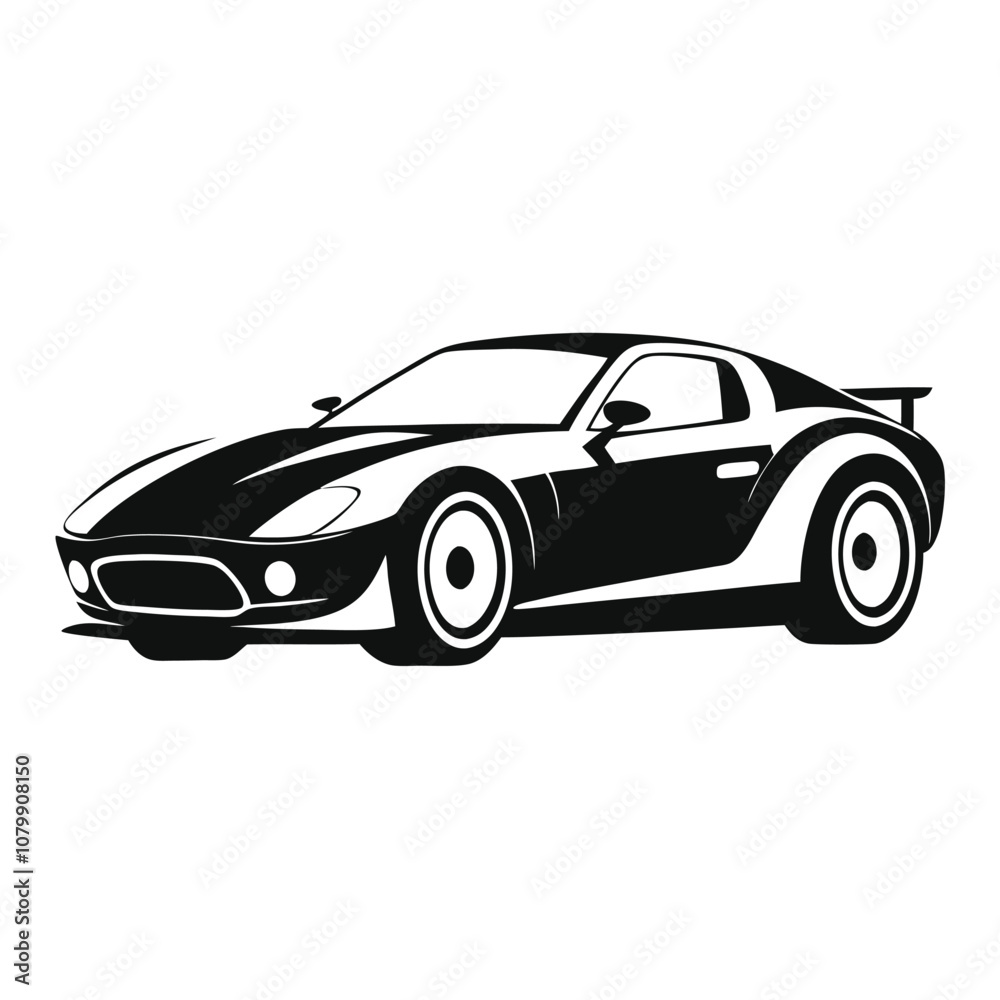 Silhouette sports car vector Illustration Silhouette sports car vector Illustration