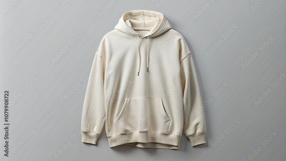 Oversized offwhite hoodie mockup with mock neck and side slits, fashion, clothing, mockup, hoodie, offwhite, oversized Oversized offwhite hoodie mockup with mock neck and side slits, fashion, clothing, mockup, hoodie, offwhite, oversized