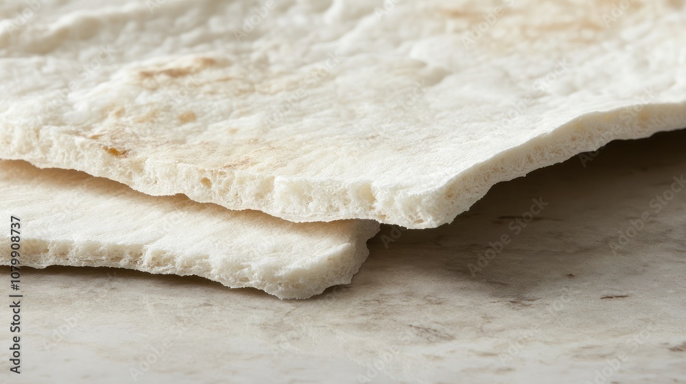 Close-Up View of Thin, Textured White Mineral or Stone Surface with Layered Appearance, Perfect for Backgrounds and Textural Elements in Visual Media Close-Up View of Thin, Textured White Mineral or Stone Surface with Layered Appearance, Perfect for Backgrounds and Textural Elements in Visual Media