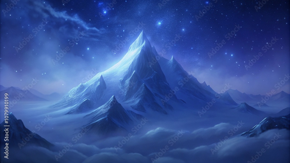 night mountain landscape