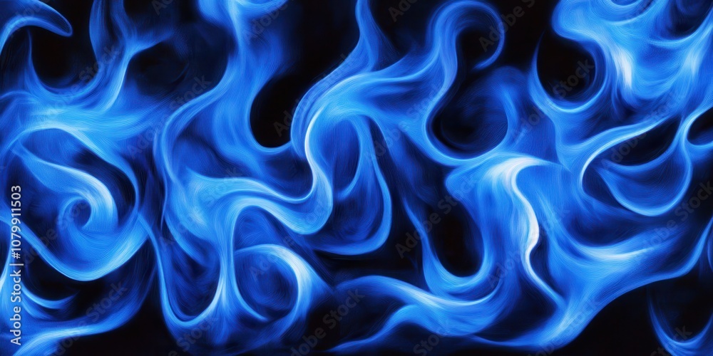 Obraz premium Abstract Blue Flames.