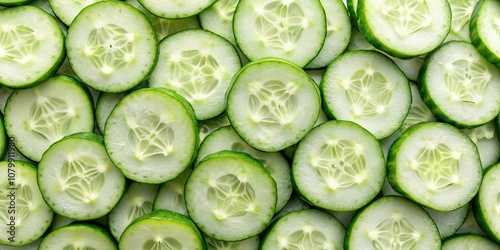 Fresh raw cucumber slices , healthy, organic, vegetable, crisp, green, refreshing, natural, food, snack, slices, produce, farm