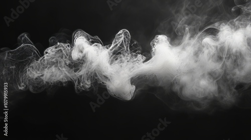 Wallpaper Mural white smoke black backround Torontodigital.ca