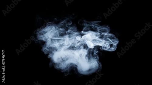 white smoke black backround