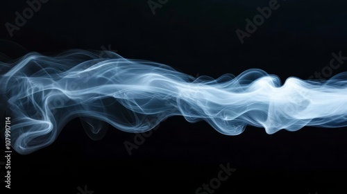 white smoke black backround