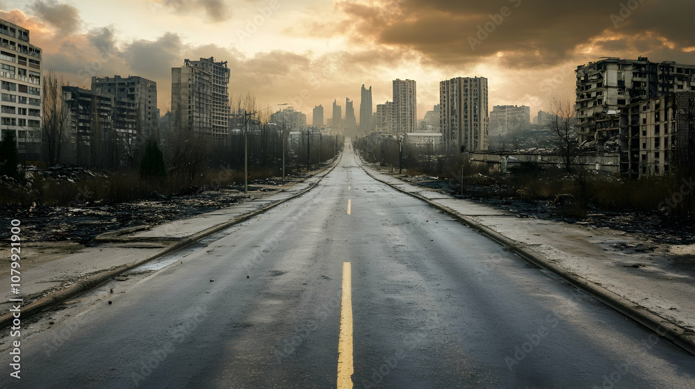 Apocalyptic City Street a?