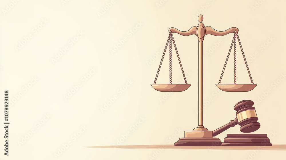 symbolic representation of justice featuring scales and gavel, embodying law and morality. image conveys sense of balance and fairness in legal matters symbolic representation of justice featuring scales and gavel, embodying law and morality. image conveys sense of balance and fairness in legal matters