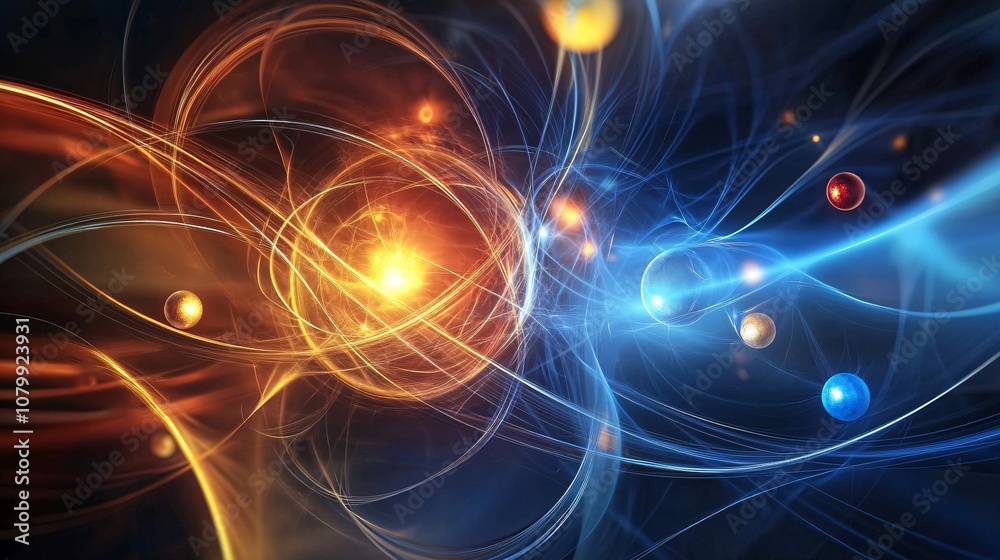 energy that exists even in a vacuum, energy background, illustration of energy