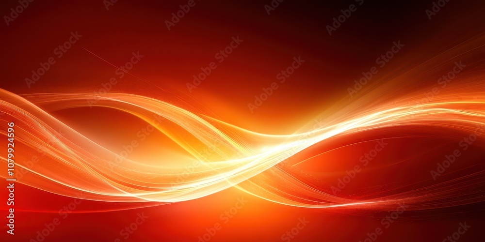 Abstract Orange and Yellow Flowing Lines. Abstract Orange and Yellow Flowing Lines.