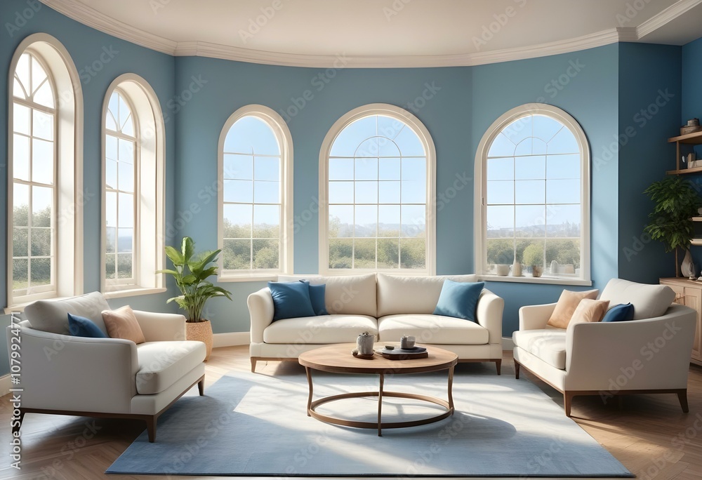 Fototapeta premium living room interior