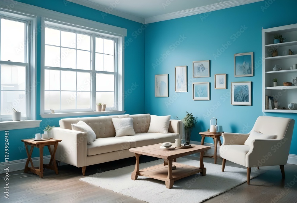 Fototapeta premium living room interior 