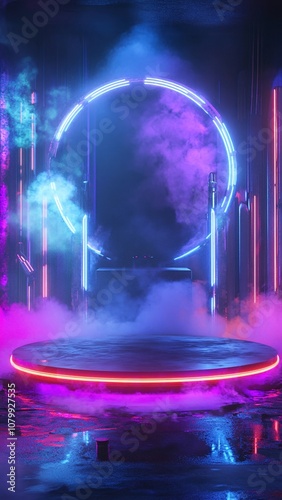 Neon Lighting Technology Booth