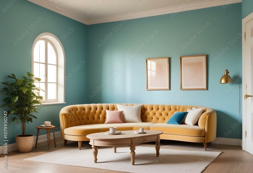 Fototapeta premium living room interior