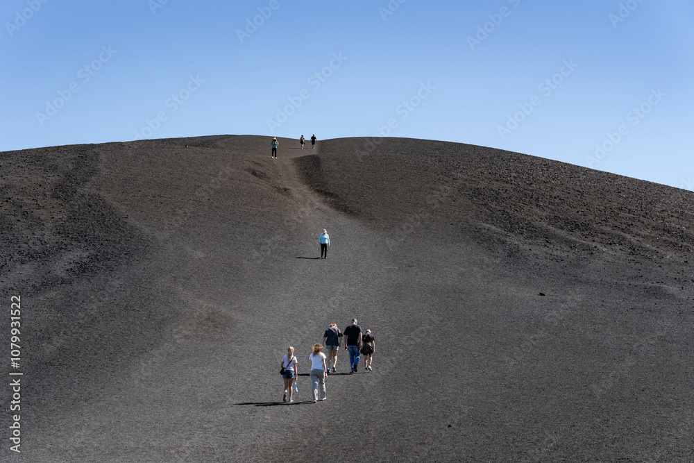 Inferno Cone Trail / Cinder Cone / scoria cone. Craters of the Moon National Monument & Preserve. Volcanic Field. Idaho's eastern Snake River Plain. Inferno Cone Trail / Cinder Cone / scoria cone. Craters of the Moon National Monument & Preserve. Volcanic Field. Idaho's eastern Snake River Plain.