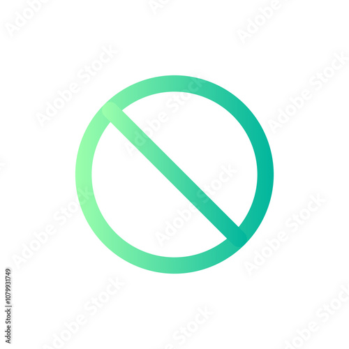 no stopping gradient icon
