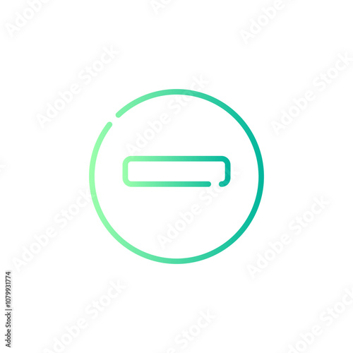 Free Download no entry gradient icon - GFXLoad