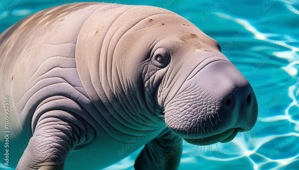 Fototapeta premium Close Encounter with a Gentle Giant