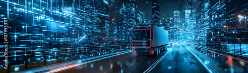 Digital trucking experience with virtual elements and logistics -