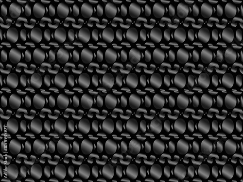 Black metal 3d texture steel background. Interesting sheet metal.