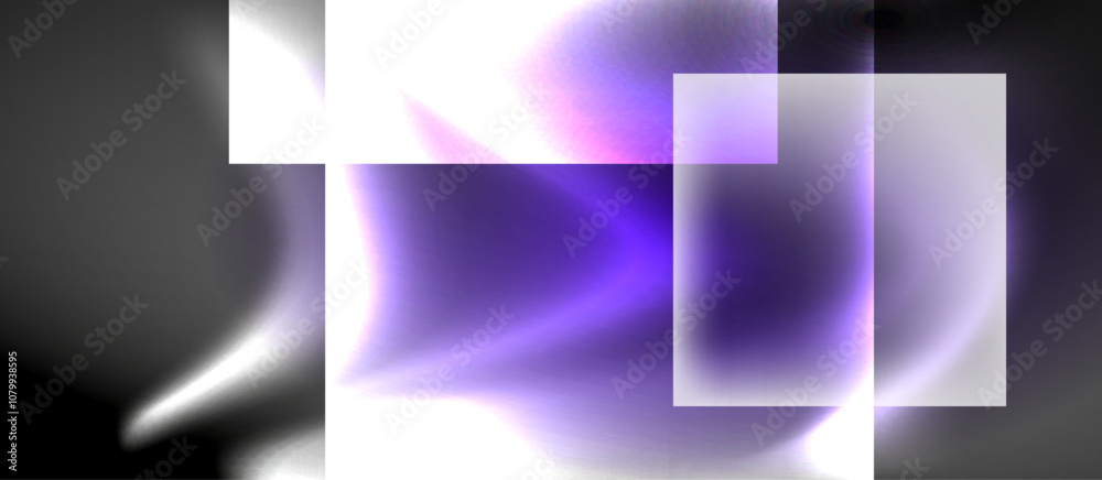Dark neon colors with glass square shapes Dark neon colors with glass square shapes