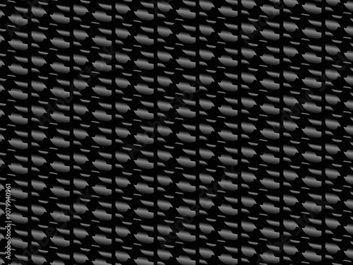 Black metal 3d texture steel background. Interesting sheet metal.