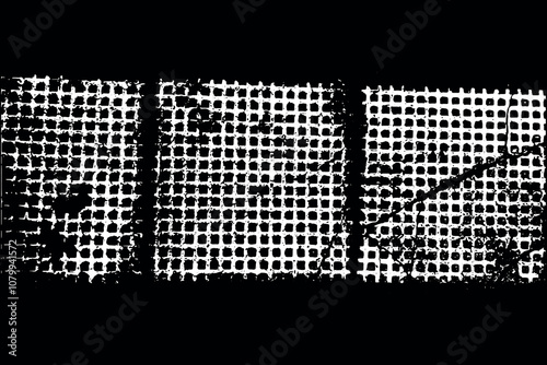 Tactile paving - black graphics vector - warning block, directional block, perspective view, yellow braille block - Safety markings on the road - tactile walking surface indicators - urban signs