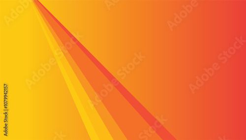 Abstract background vector design. banner design. paper cut warm tone. orange color background with shapes