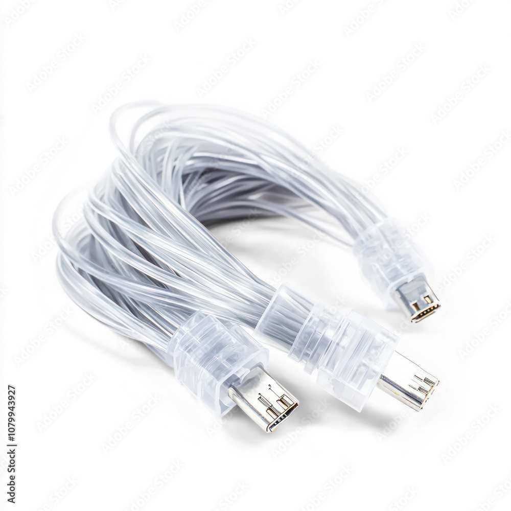 Ethernet cables with clear connectors. isolated on transparent background Ethernet cables with clear connectors. isolated on transparent background