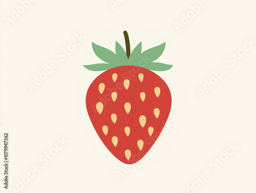 strawberry illustration isolated on white background