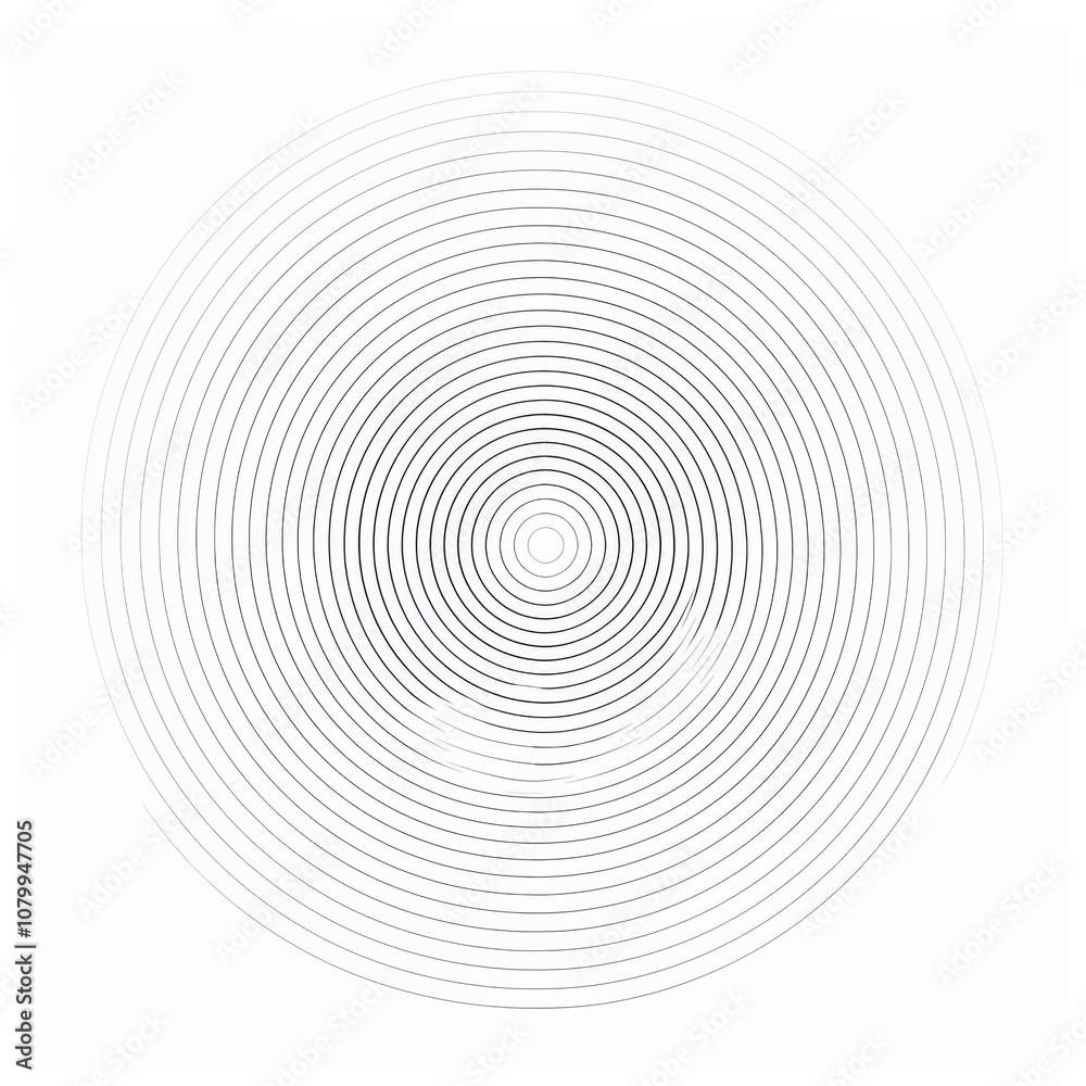 Minimalist Concentric Circles Illustration Minimalist Concentric Circles Illustration