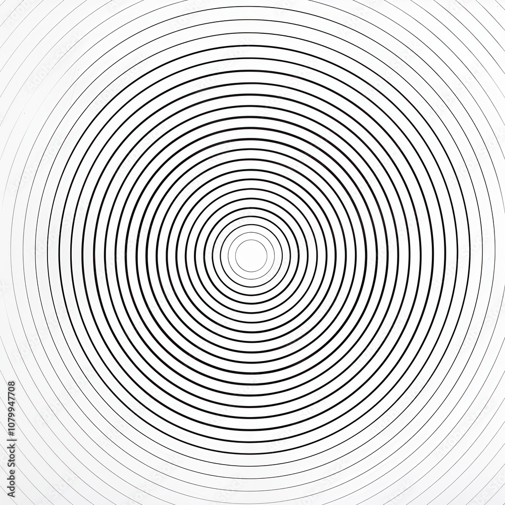 Minimalist Illustration of Concentric Circles Design Minimalist Illustration of Concentric Circles Design