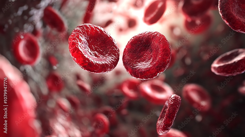 Fototapeta premium Microscopic View of Red Blood Cells