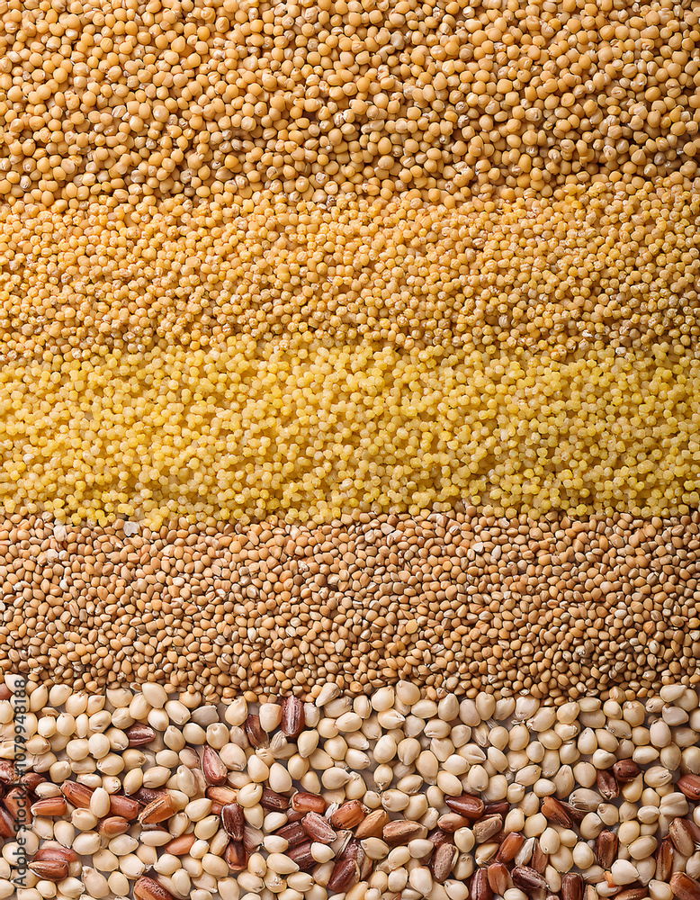 Obraz premium Textures Illustration of grains, Background of grains