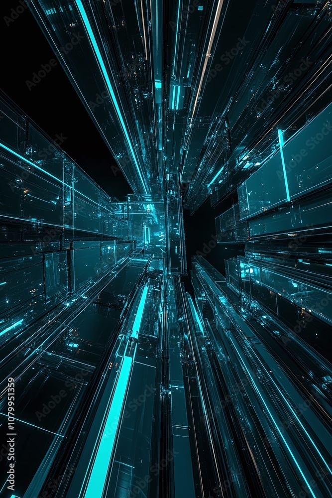 custom made wallpaper toronto digitalFuturistic Abstract Background with Neon Bright Light Effects and Glassy Structures Evoking Dimensions of Technology and Innovation in a Dark Setting