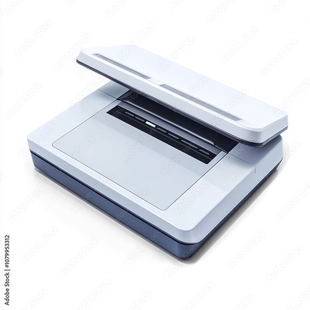Office scanner with a sleek, functional design. isolated on transparent background Office scanner with a sleek, functional design. isolated on transparent background
