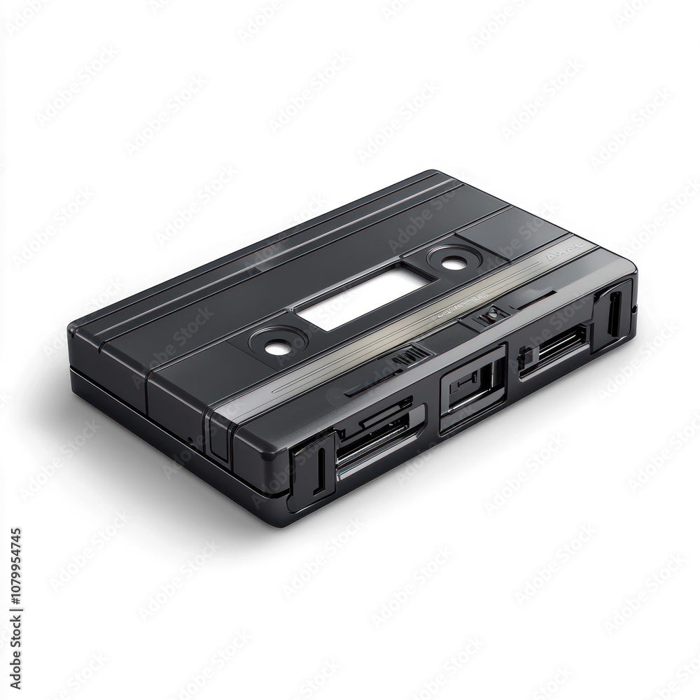 Tape drive with a sleek, functional design. isolated on transparent background Tape drive with a sleek, functional design. isolated on transparent background