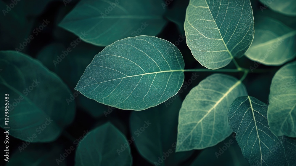 Obraz premium Exploring the Intricate Veins of a Leaf, Nature's Delicate Artwork