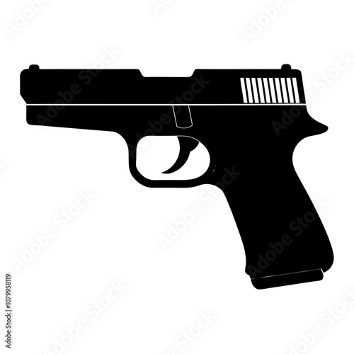 gun isolated on white