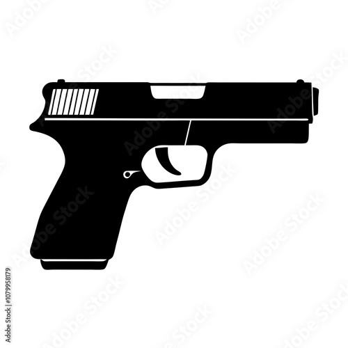 gun isolated on white