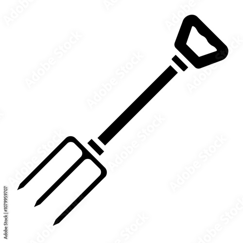 Illustration of Farming Fork Glyph Icon