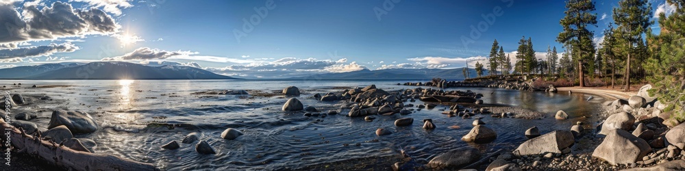 Serene Lake with Mountain View Serene Lake with Mountain View